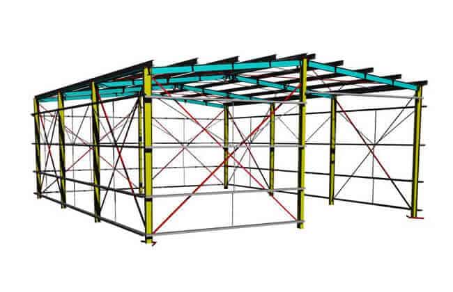 Nave de almacenamiento de 15x12m