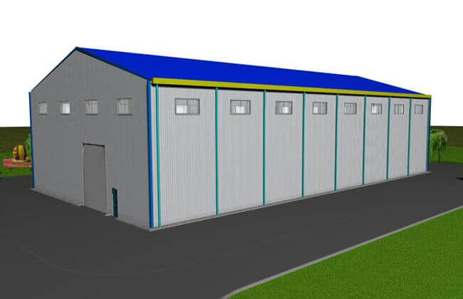 48x25m Steel Warehouse