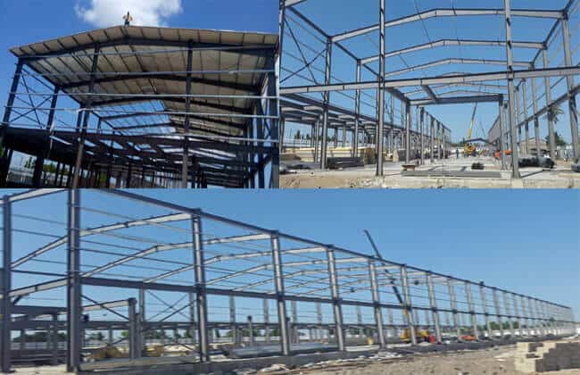 Prefab steel workshop building