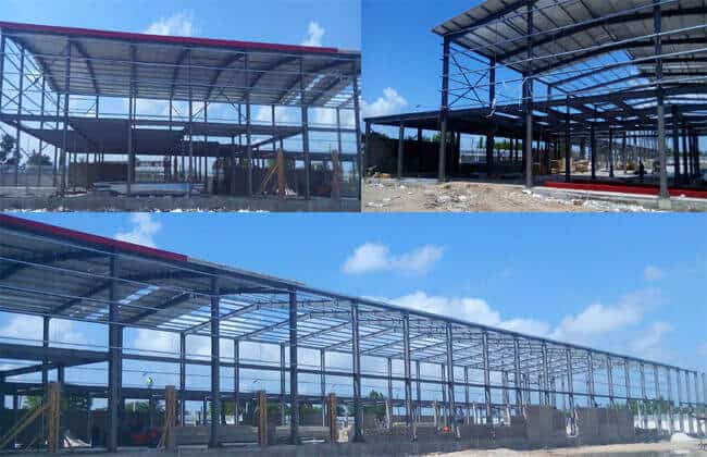 Prefab steel workshop building