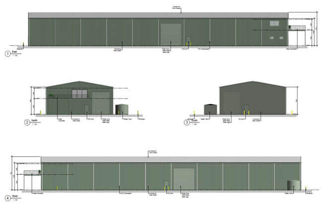 Construction d'un hangar en acier en Australie