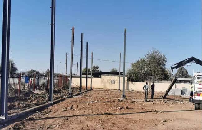 Steel Shop Building in Botswana