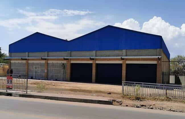 Steel Shop Building in Botswana