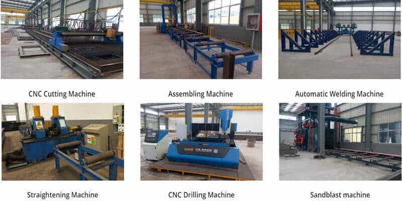 processing equipments of building metal