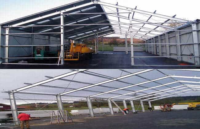 steel structure warehouse building