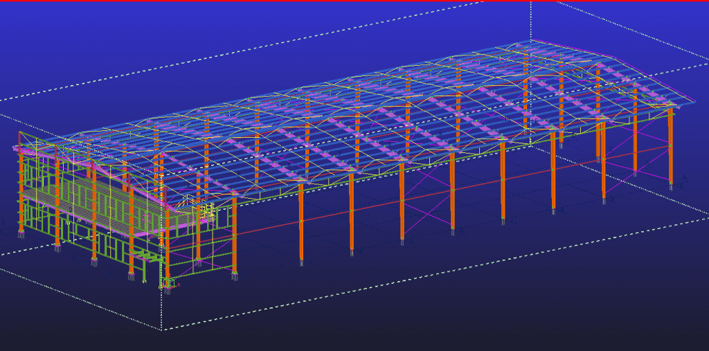 Edificio prefabricado de estructura de acero