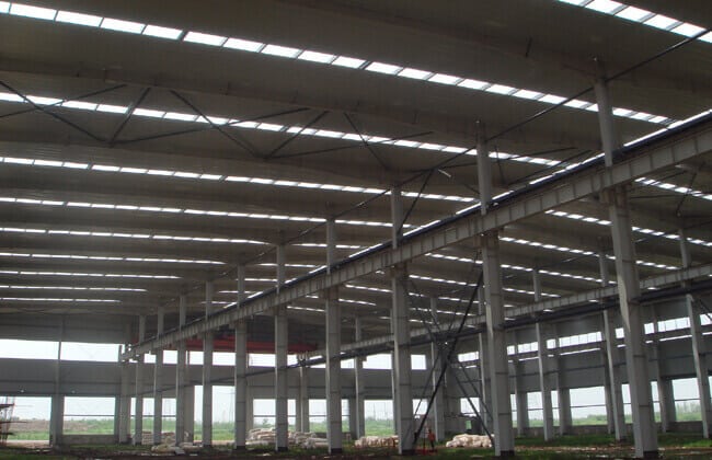 Metal structure warehouse