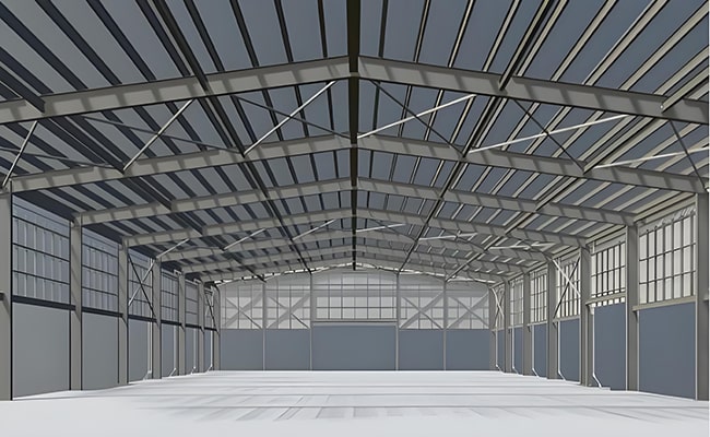 Atelier en structure métallique préfabriquée