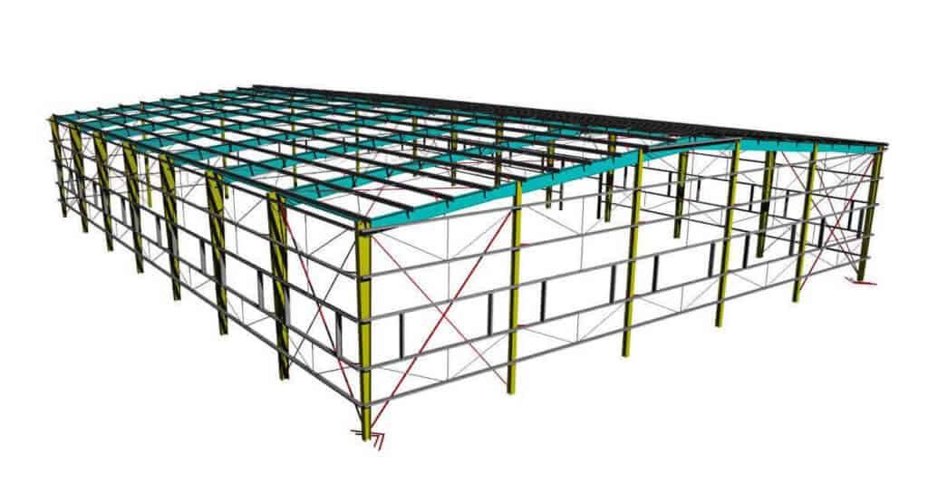 bâtiments d'atelier en acier