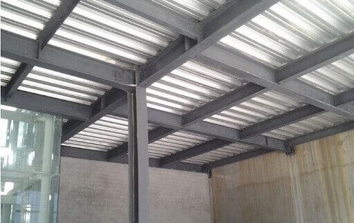 Steel structure mezzanine floor