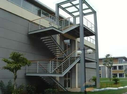 Steel structure stairs