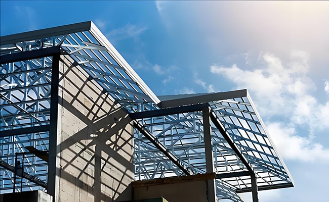 Steel structure roof