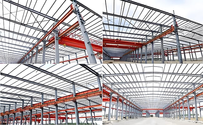 Steel Workshop Building With Crane