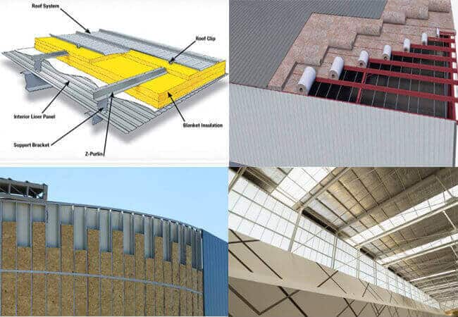 thermal insulation of steel buildings