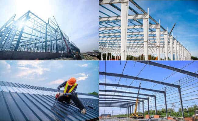 Steel structure building installation
