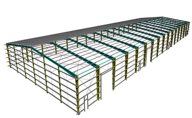 100x36m prefabricated warehouse