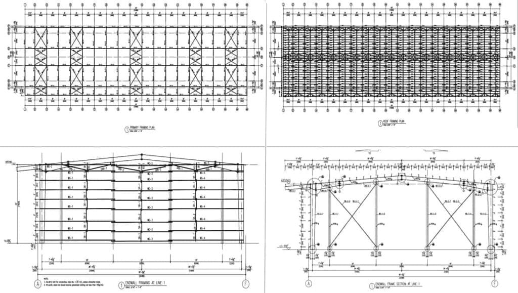 steel structure design drawing
