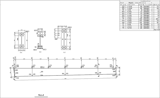 Steel structure fabrication plan