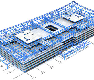 steel frame structure installation