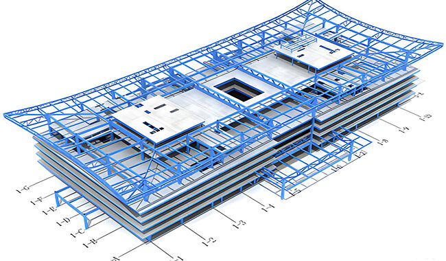 steel frame structure installation