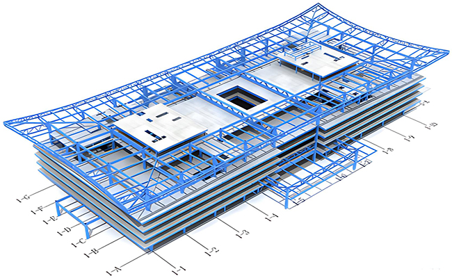 steel frame structure installation